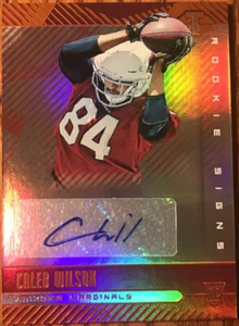 2019 Panini Illusions Rookie Signs Caleb Wilson RS-CAW Arizona Cardinals - Picture 1 of 2