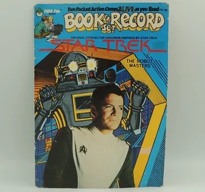 Star Trek Robot Masters Book + Vinyl Record Set 7" 45rpm Vintage 1979 Peter Pan - Picture 1 of 17