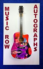 ELTON JOHN Signed Autograph Acoustic Graphics Top Guitar JSA COA