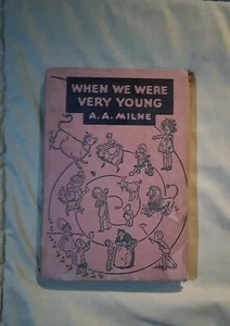 WHEN WE WERE VERY YOUNG BY A. A. MILNE 1950 vintage Hard Copy - Picture 1 of 9