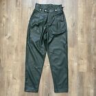 NWT Blank NYC Green Vegan Faux Leather 'As You Said' Hi-Rise Waist Pant Size 25