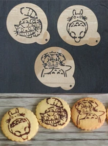 Plantillas transparentes de personajes Totoro Cupcake café artesanía álbum de recortes tarjetas regalo - Imagen 1 de 17