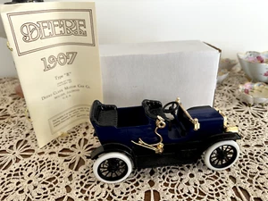 Deere-Clark Motor Car Co. 1907 Type "B", Blue Diecast Replica w/Booklet & Box - Picture 1 of 5