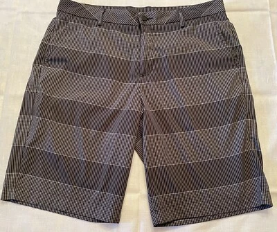 PUMA 34 Golf Shorts Striped Performance Tech Wicking Golf Shorts - Image 1 of 4