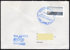 1992 Mexico Eagle ATM stamp 250 on cover to Germany 29 AGO 1994, Klussendorf - Picture 1 of 1