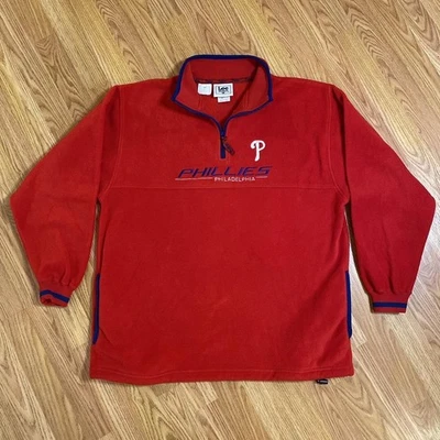 VINTAGE PHILADELPHIA PHILLIES SWEATER SIZE L 90’S MLB VTG LEE SPORT JACKET - Image 1 of 4