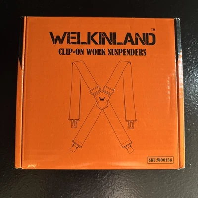 Welkinland 2Inch Men's Heavy Duty Suspenders W/hooks For Jeans - Image 1 of 4