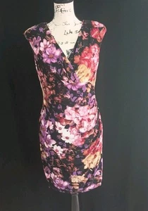 Vestido Vaina Floral Acanalado Pequeño Lauren Ralph Lauren Talla 8P z18 - Imagen 1 de 14