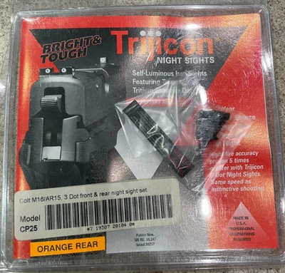 Trijicon - Front and Rear Night Sights - CP25 - Fits Colt Rifles - New - Image 1 of 2