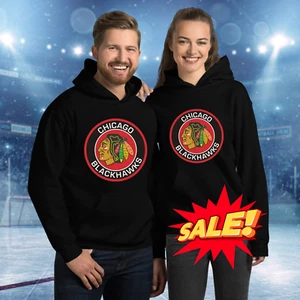 Chicago Blackhawks Hooded Sweatshirt, Size s-5xl, Hockey Fan Gear - Picture 1 of 6