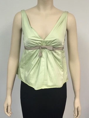 Top R.E.D.Valentino, verde claro, hecho en Italia Foto 1 de 4