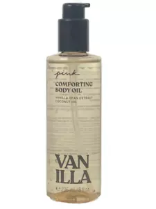 VICTORIA'S SECRET PINK VANILLA COMFORTING BODY OIL w/ COCONUT OIL 8 oz 236ml NEW - Picture 1 of 1