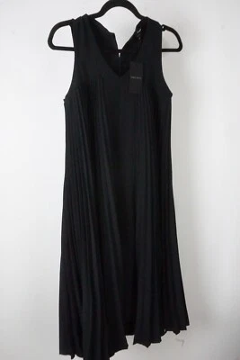 Vestido de tienda plisado negro liso Giorgio Armani talla 38 TOTALMENTE NUEVO Foto 1 de 4