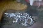 Silver plated alligator magnetic clasp. M03S Original Design  copyrighted