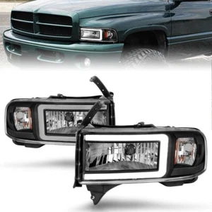 ANZO 111554 for 94-02 Dodge RAM Crystal Headlight - w/ Light Bar Black Housing - Picture 1 of 12