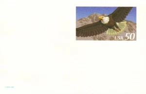 USA UNITED STATES ANIMAL BIRD BALD EAGLE 50c unused post card 1995 #B795 - Picture 1 of 1