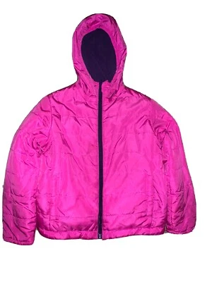 Athletech Girls Lightweight Reversible Pink Purple Jacket XS 4/ 5 ￼￼￼￼ - Image 1 of 4