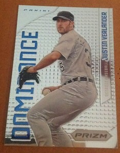 JUSTIN VERLANDER 2012 PANINI PRIZM DOMINANCE #D5 NM-MT