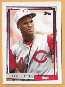 Eric Davis Cincinnati Reds #610 - Topps casi nuevo-como nuevo 1992 - Imagen 1 de 2