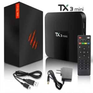 TX3 Mini Android 9 TV Box Quad Core HD 4K Media Stream Player PC 2.4G WiFi 2+16
