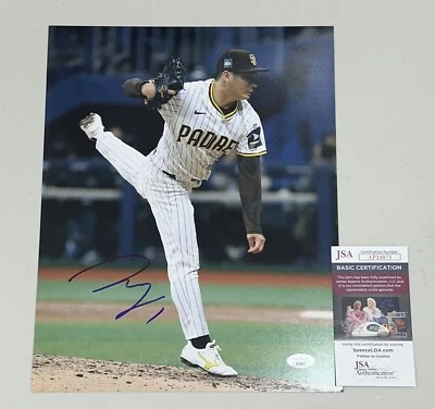 Yuki Matsui Signed 11x14 Photo San Diego Padres Autographed Auto ~ JSA COA - Image 1 of 2