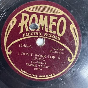 10 Zoll 78 Upm - Frankie Wallace - Ich arbeite nicht für einen Lebensunterhalt / Jack Kaufman - Die Rückkehr von - Bild 1 von 4