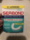 Sea Bond Secure Denture Adhesive Seals, Fresh Mint 30 Lowers (For Lowers) NEW !!