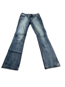 Pepe Jeans Bootcut Jeans Womens 27 Blue Denim Ankle Flat Front 5-Pocket Design - Picture 1 of 10