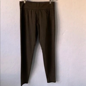 Grayish Black Jean Leggings - Picture 1 of 12