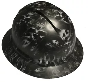 Hydro Dipped Hard Hat Ridgeline Full Brim Custom Light Gray Soul Searcher - Picture 1 of 4