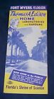 Vintage Thomas Edison Home Laboratories Gardens Brochure Fort Myers Florida