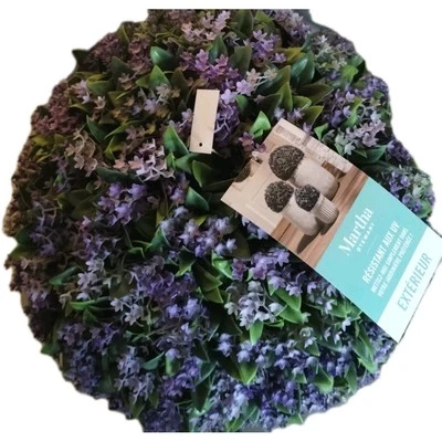 Martha Stewart MEDIUM 14" TOPIARY PLANT BALL PURPLE LILAC JASMINE 44 Circumf NEW - Image 1 of 4