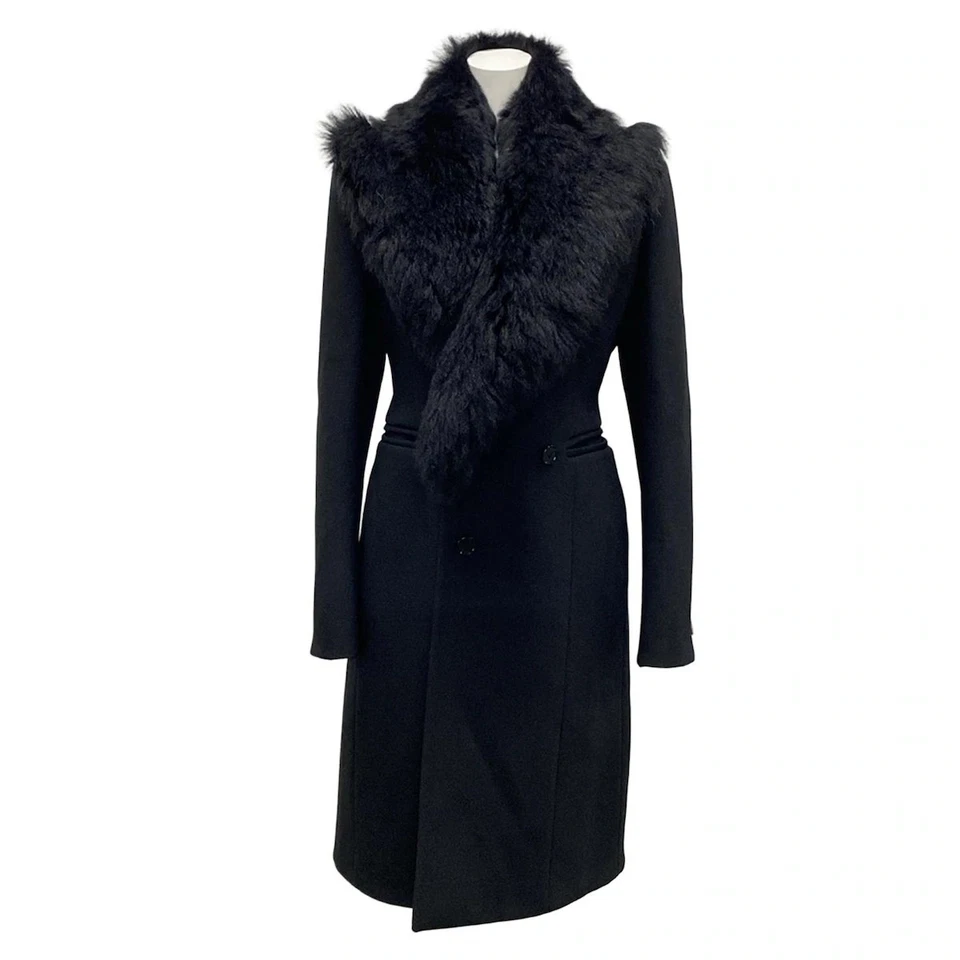 Auténtico abrigo para mujer BOTTEGA VENETA - 677498 acrílico negro, lana Foto 1 de 4