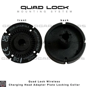 Quad Lock Remplacement Tête de Charge Sans Fil Adaptateur Plaque Verrouillage Anneau Collier - Photo 1 sur 3