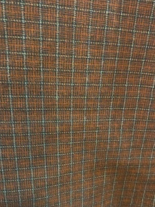 Heavy Plaid Cotton Flannel Quilting /Apparel 42" X 46" Brown Gray Black 1011 - Picture 1 of 2
