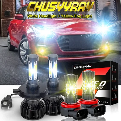 For Suzuki Swift GLS Hatchback 2007-2019 LED Headlights High Low Fog Light Bulbs - Image 1 of 4