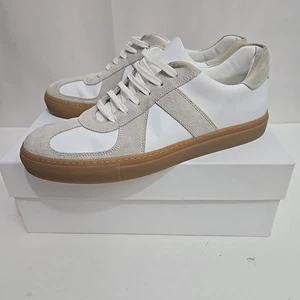 Svensson Army Sport White Leather Shoe Size EU 43 / US 10 GAT Army Trainer Box - Picture 1 of 10