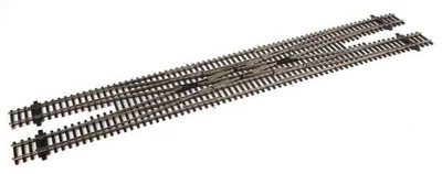 Walthers Track 83051 HO Code 83 Nickel DCC-Friendly #6 Double Crossover - Image 1 of 4
