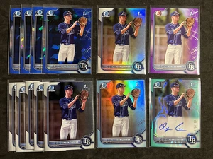 Ryan Cermak Bowman Draft Sapphire Aqua Lava Refractor 2022 automático/lote 199 (11) - Imagen 1 de 1