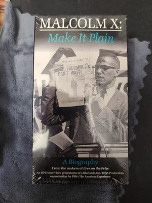 1994 VHS Malcolm X: Make It Plain New Sealed MPI ISBN# 1-56278-828-0 RARE  - Image 1 of 4