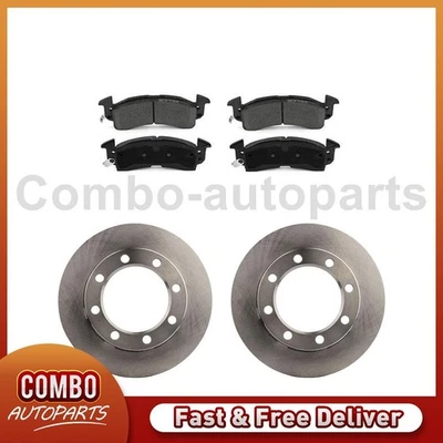 Front Disc Rotors Ceramic Brake Pads Fits Chevrolet C30 Pickup Chevrolet K20 - Image 1 of 4