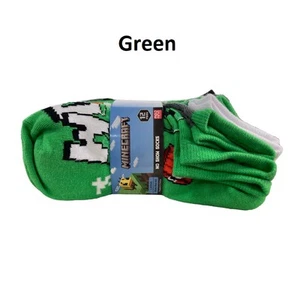 Minecraft Boy's 12 Pair Set Breathable Lightweight Graphic Print No Show Socks - Picture 1 of 5
