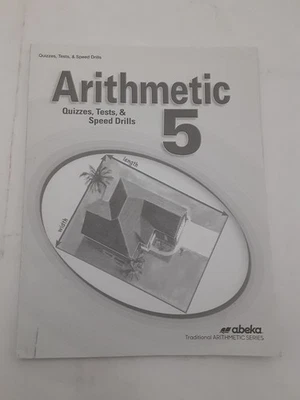 Abeka Arithmetic 5 Quizzes, Test & Speed Drills (Bound) Unused 135135 - Image 1 of 4