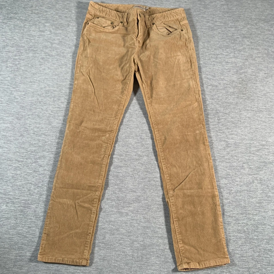 Pantalones Vineyard Vines para mujer 8 marrón pana elástica ajustados informales otoño invierno Foto 1 de 4