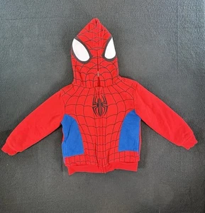 Marvel Spiderman Youth Full face Zip Up Hoodie Size 5T - Picture 1 of 5