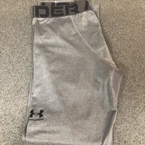 Under Armour Boys ColdGear Fitted Gray Leggings Youth XL YXL 1366374 - Picture 1 of 10