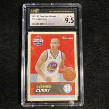2011-12 Panini Past & Present #15 Stephen Curry CSG 9.5 Mint+ Warriors POP 1