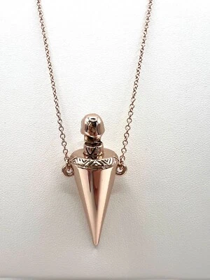 House of Harlow 1960 chapado en oro rosa botella de perfume bohemio colgante collar Foto 1 de 4