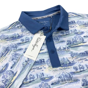 Walter Hagen Clubhouse Country Club Golf Polo Mens XL UPF 30 + White/Blue $70 - Picture 1 of 7