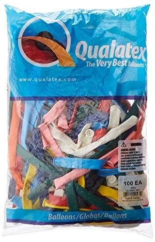 Globos Qualatex 350Q Classic Surtido Látex para atar/torcer (100ct) Foto 1 de 1